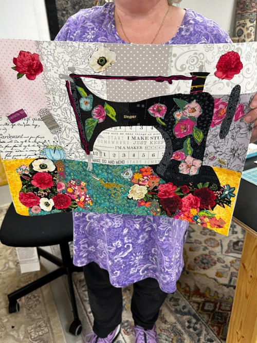 Finished Collage from Collage with Donna Class